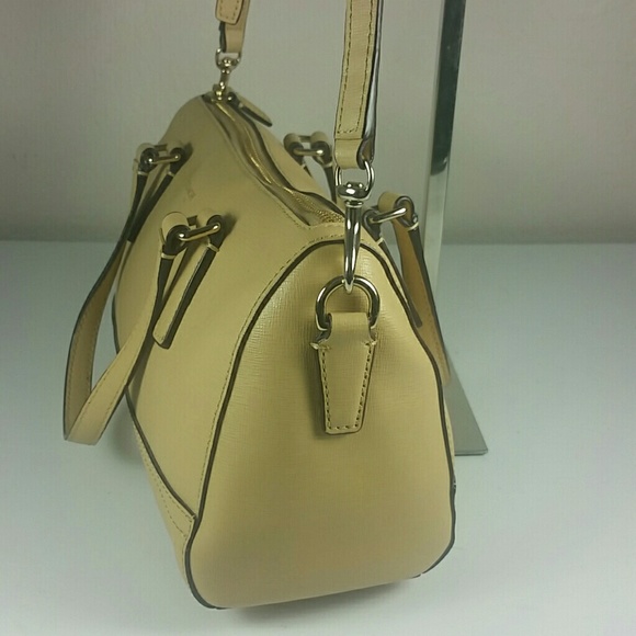 Coach bag Mini leather Satchel Tan Saffiano - Picture 4 of 8